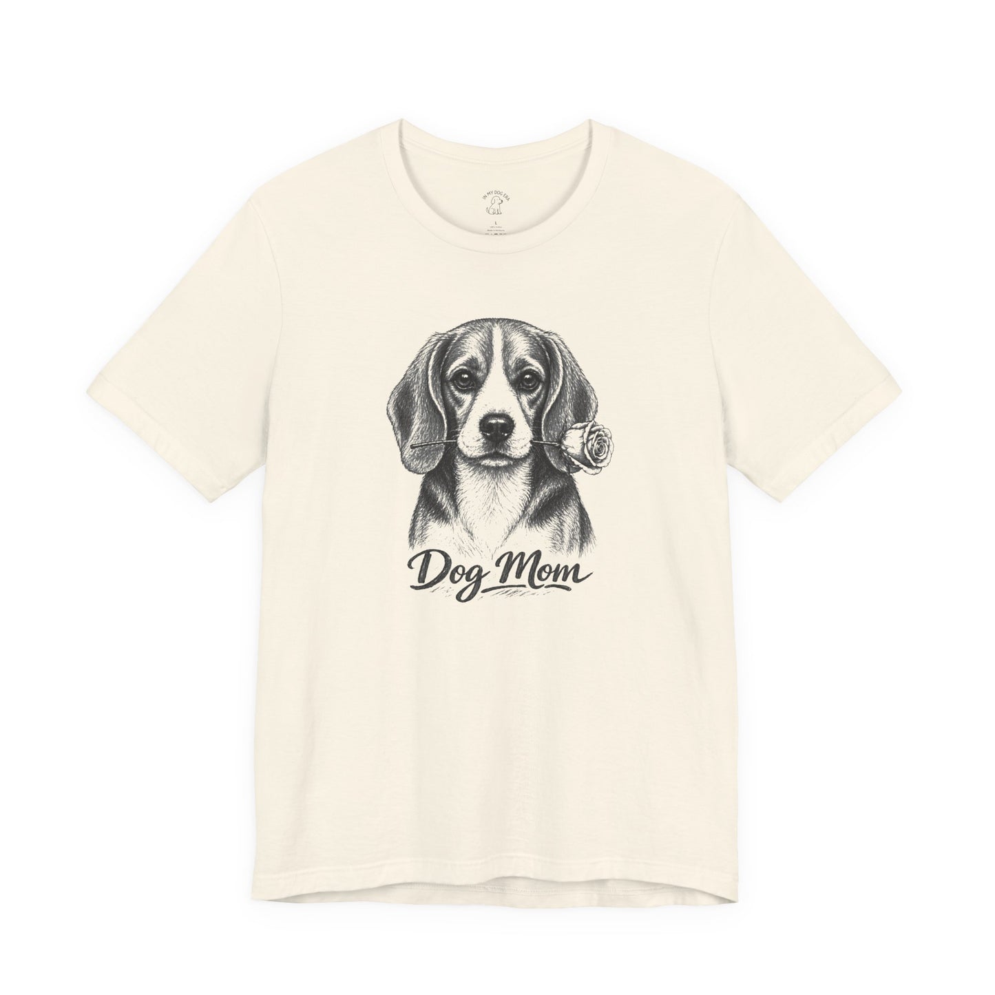 Beagle Dog Mom T-Shirt (Rose Collection)