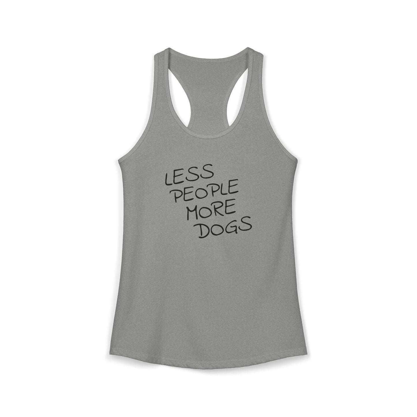 Less People More Dogs - Women's Racerback Tanktop