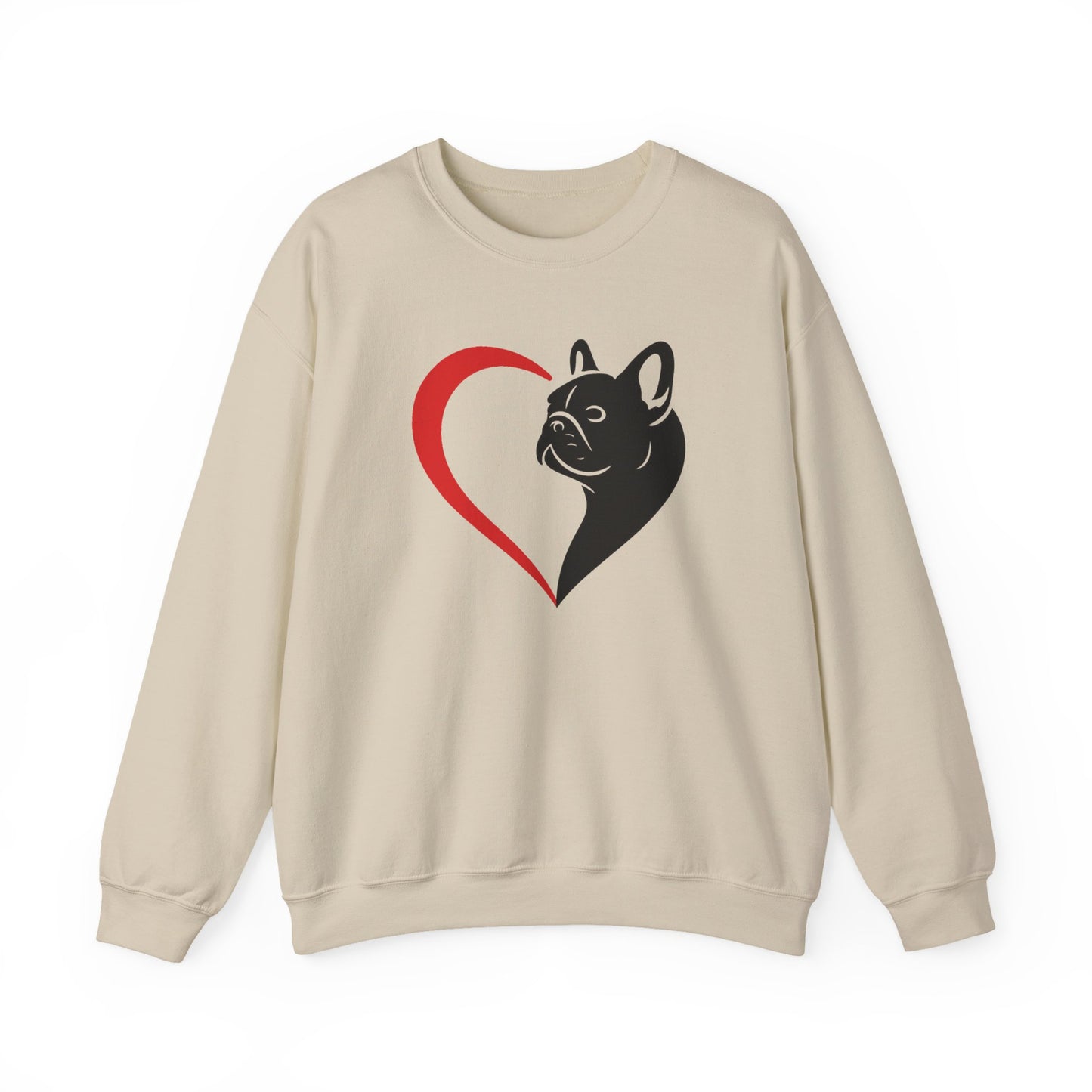 French Bulldog Heart Sweatshirt