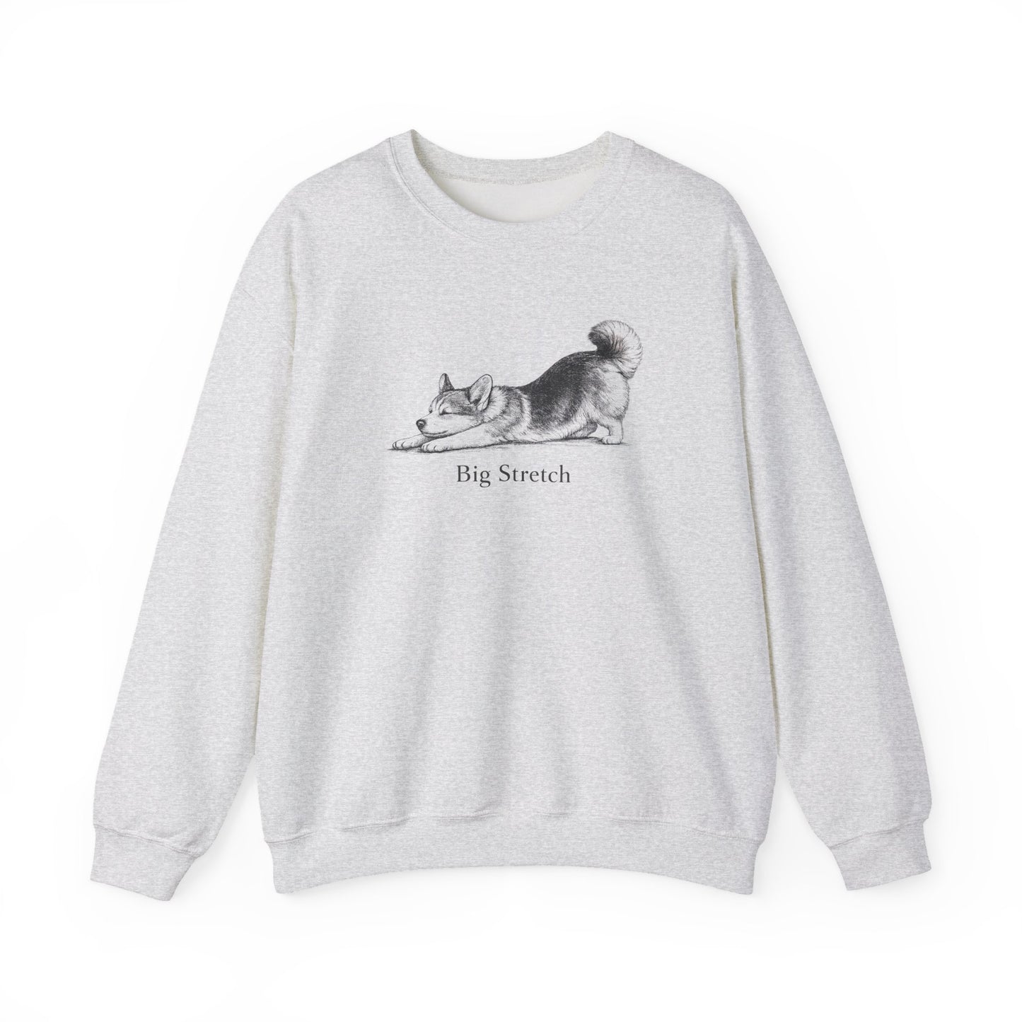 Big Stretch Corgi (Fluffy Tail) Sweatshirt