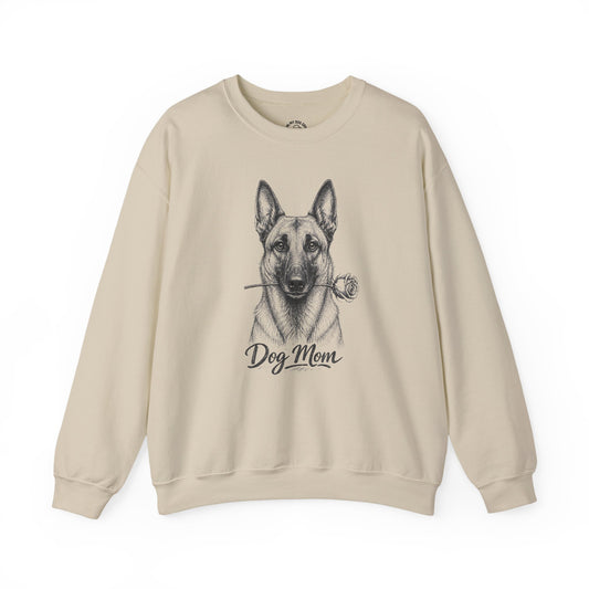 Belgian Malinois Dog Mom Sweatshirt (Rose Collection)