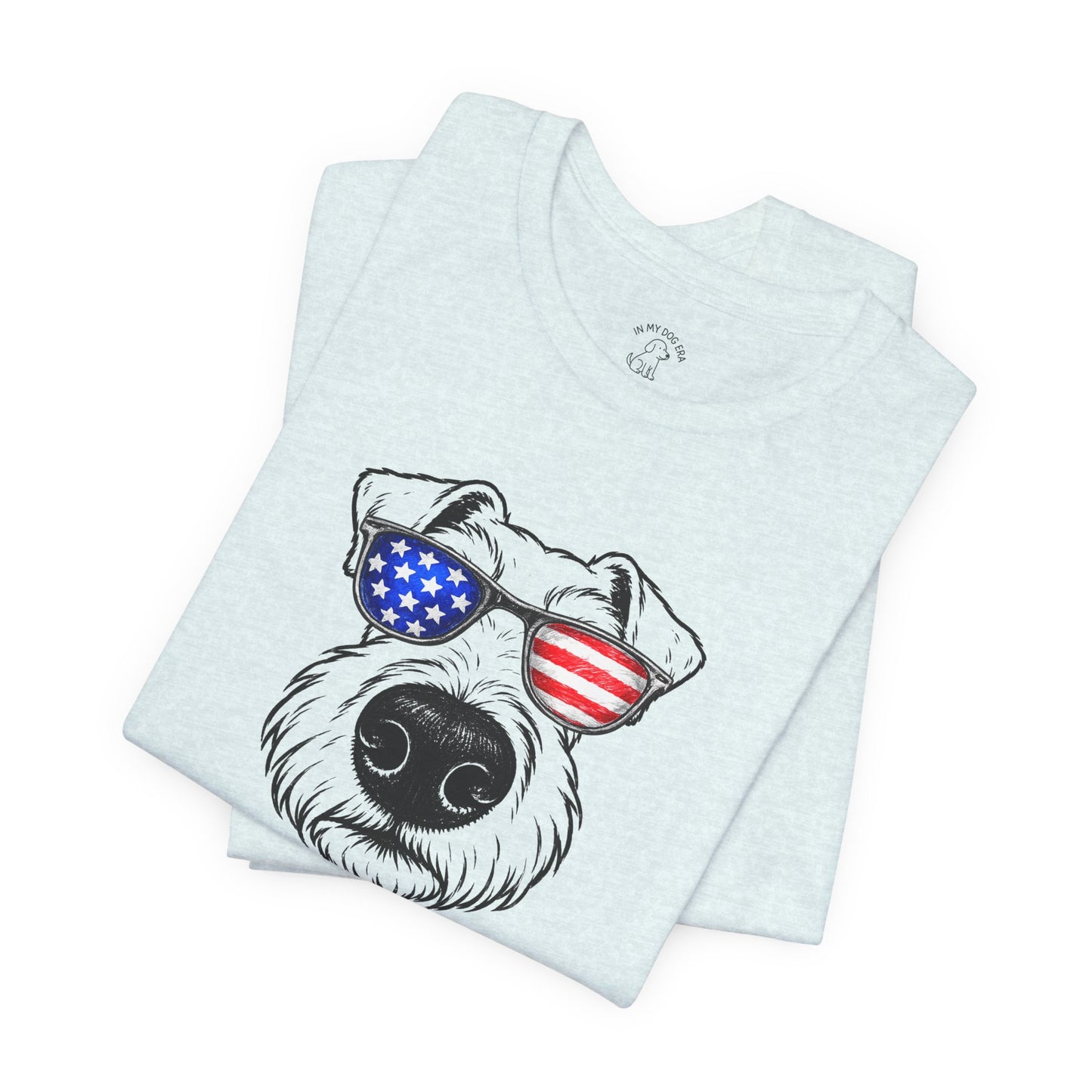 Red, White & BOOP Airedale Terrier T-Shirt