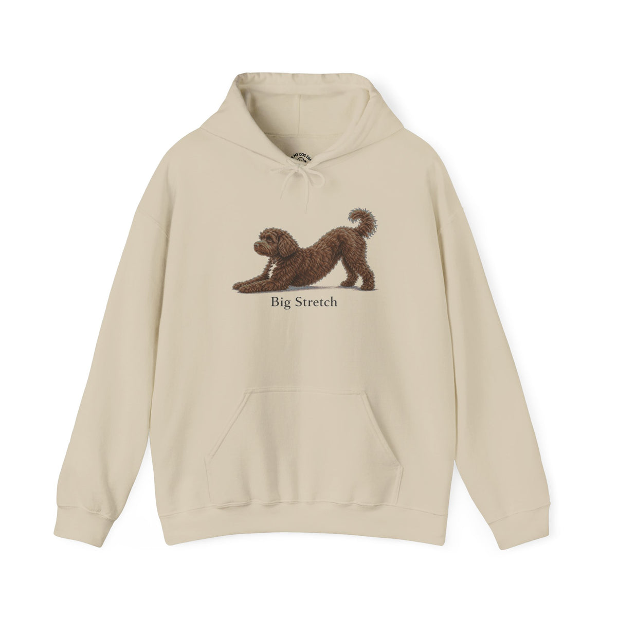 Big Stretch Portuguese Water Dog (Brown) - Hoodie