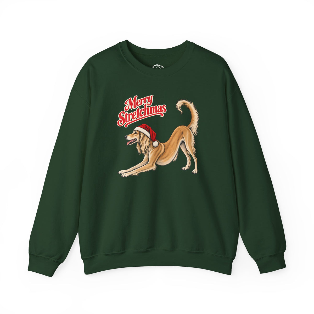 Saluki Christmas Sweatshirt | Merry Stretchmas