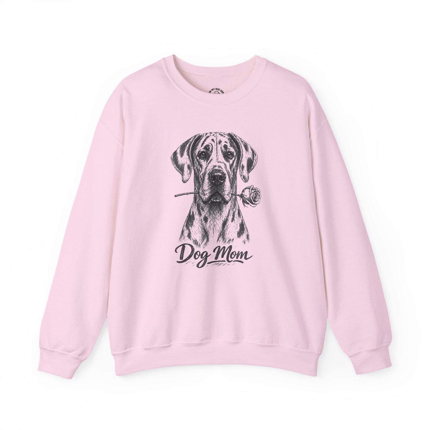 Great Dane Dog Mom Sweatshirt (Rose Collection)