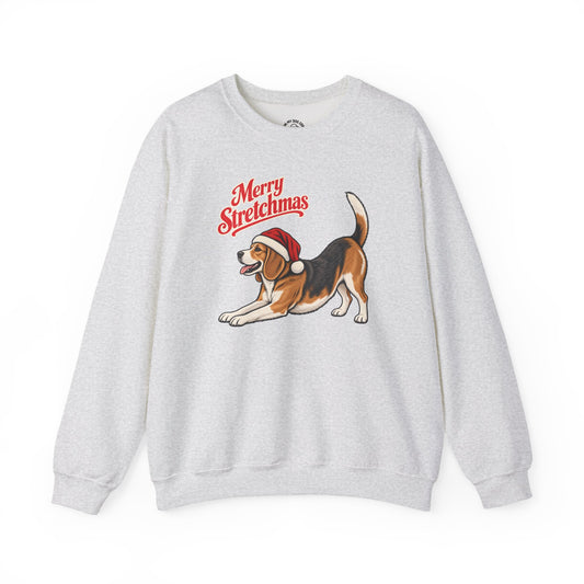 Beagle Christmas Sweatshirt | Merry Stretchmas