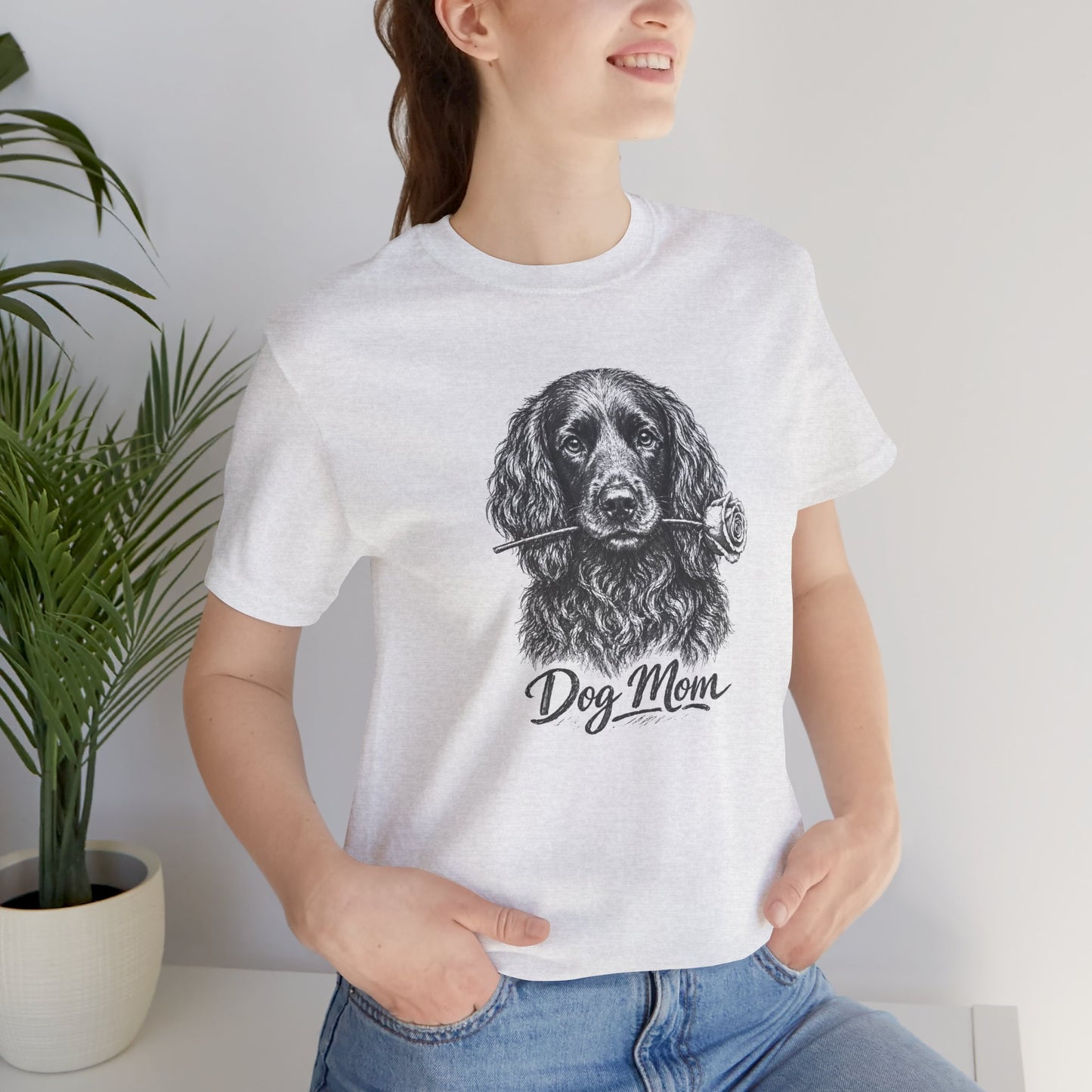 Boykin Spaniel Dog Mom T-Shirt (Rose Collection)