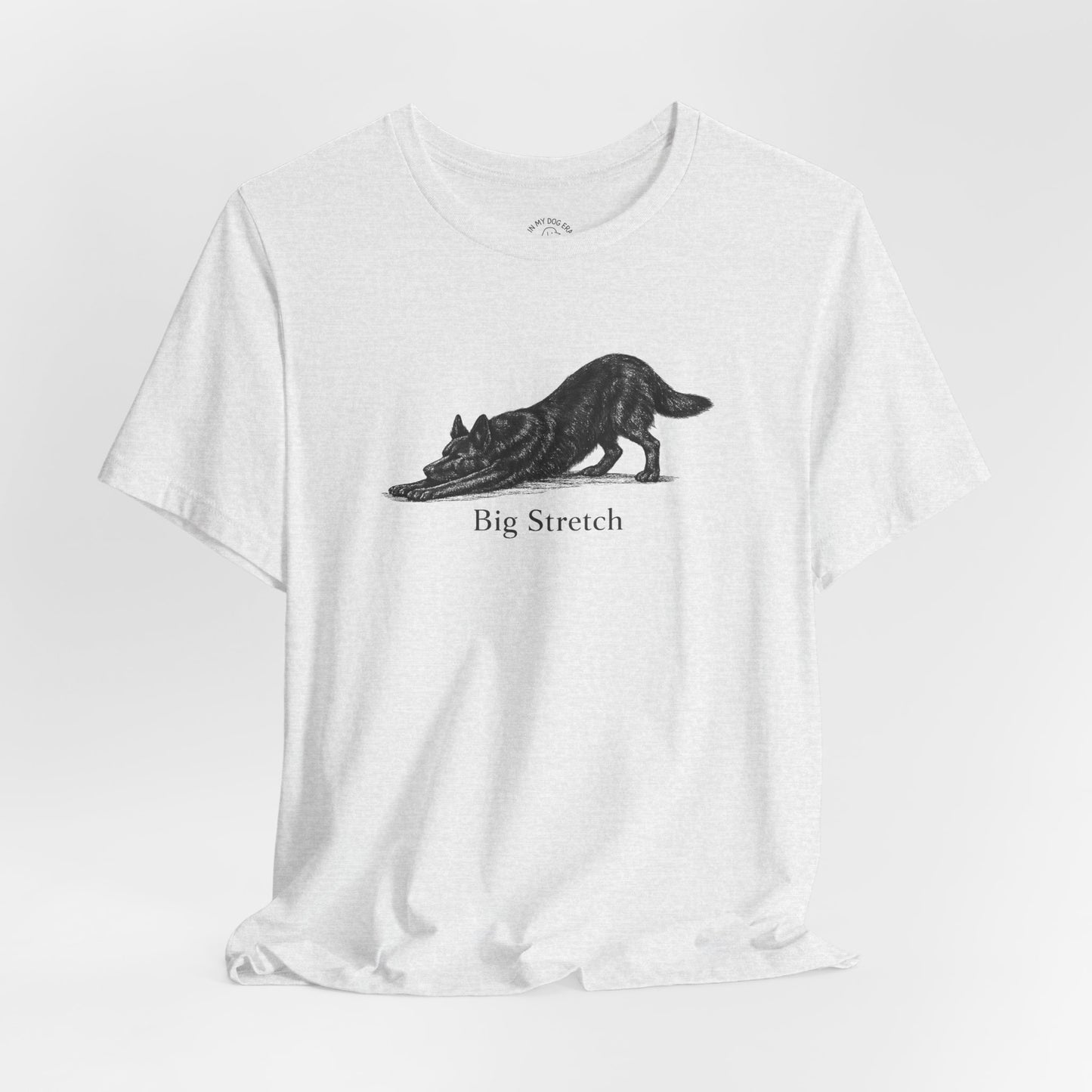 Big Stretch Black German Shepherd T-Shirt