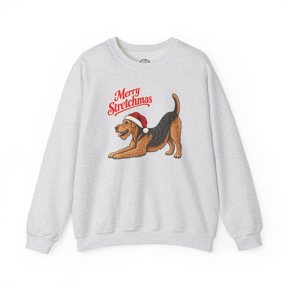 Airedale Terrier Christmas Sweatshirt | Merry Stretchmas