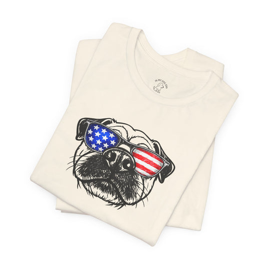 Red, White & BOOP Pug T-Shirt