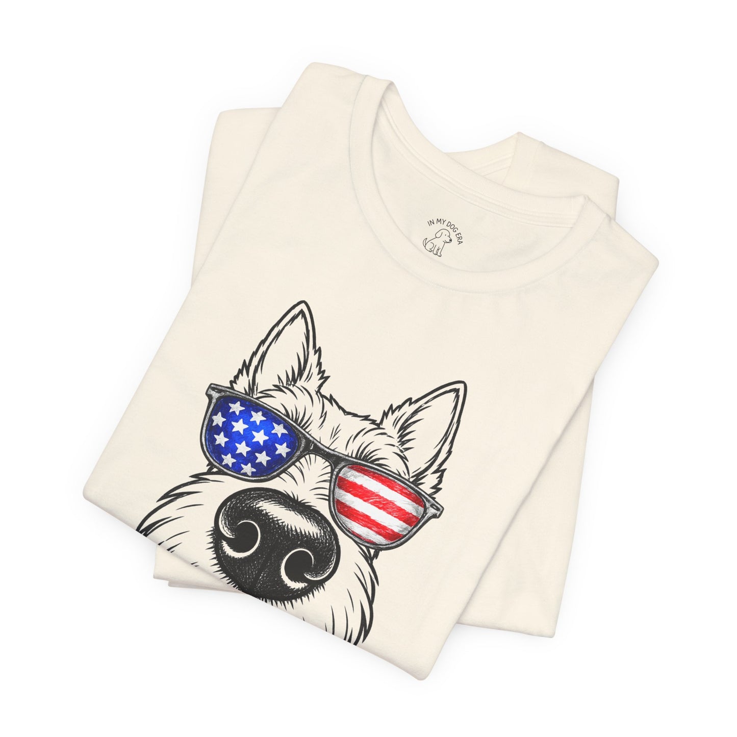 Red, White & BOOP Scottish Terrier T-Shirt