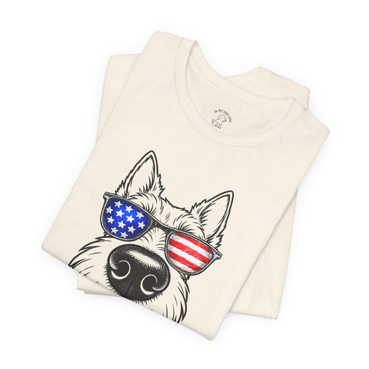 Red, White & BOOP Scottish Terrier T-Shirt