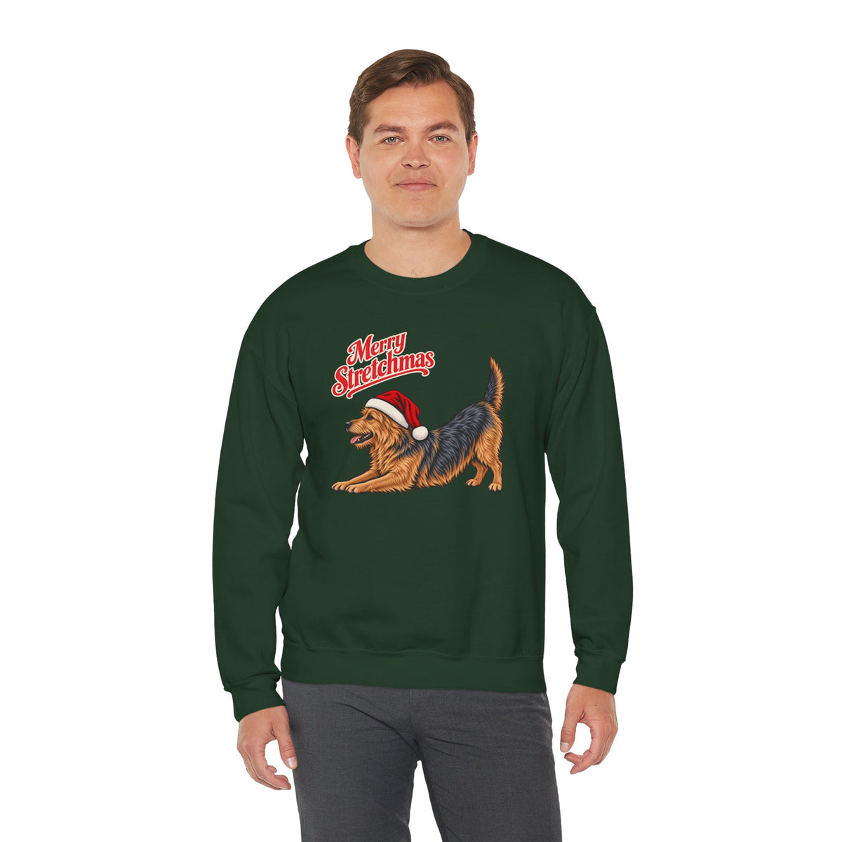 Australian Terrier Christmas Sweatshirt | Merry Stretchmas