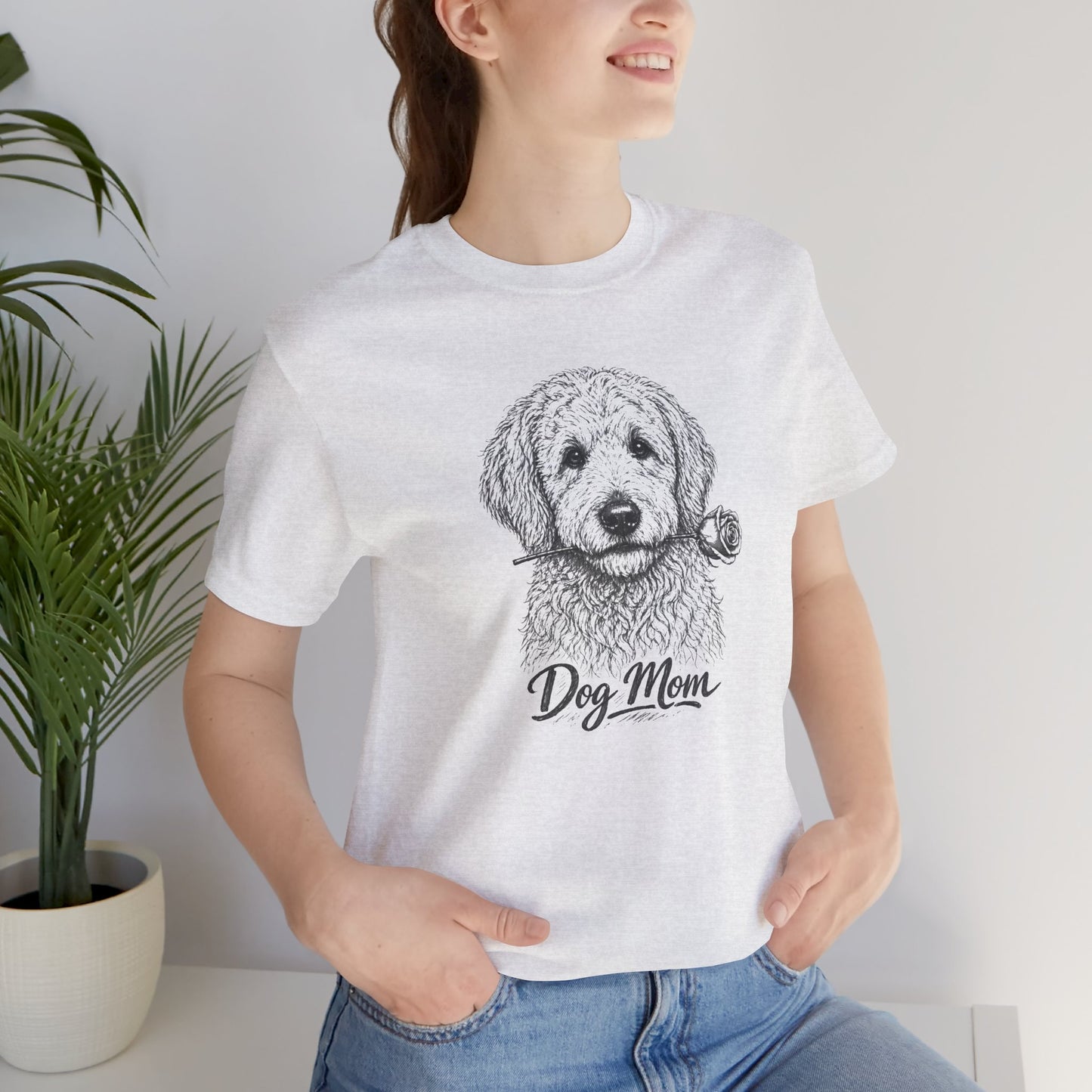 Goldendoodle Dog Mom T-Shirt (Rose Collection)