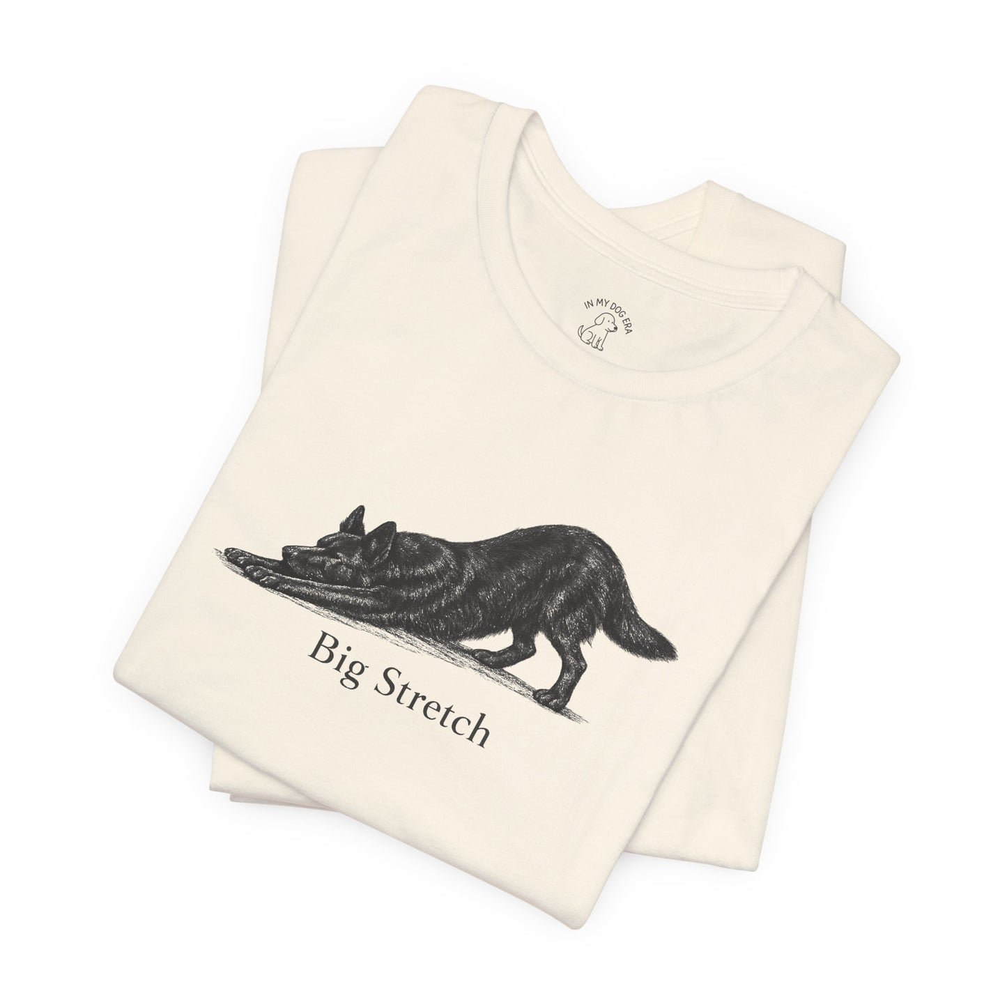 Big Stretch Black German Shepherd T-Shirt