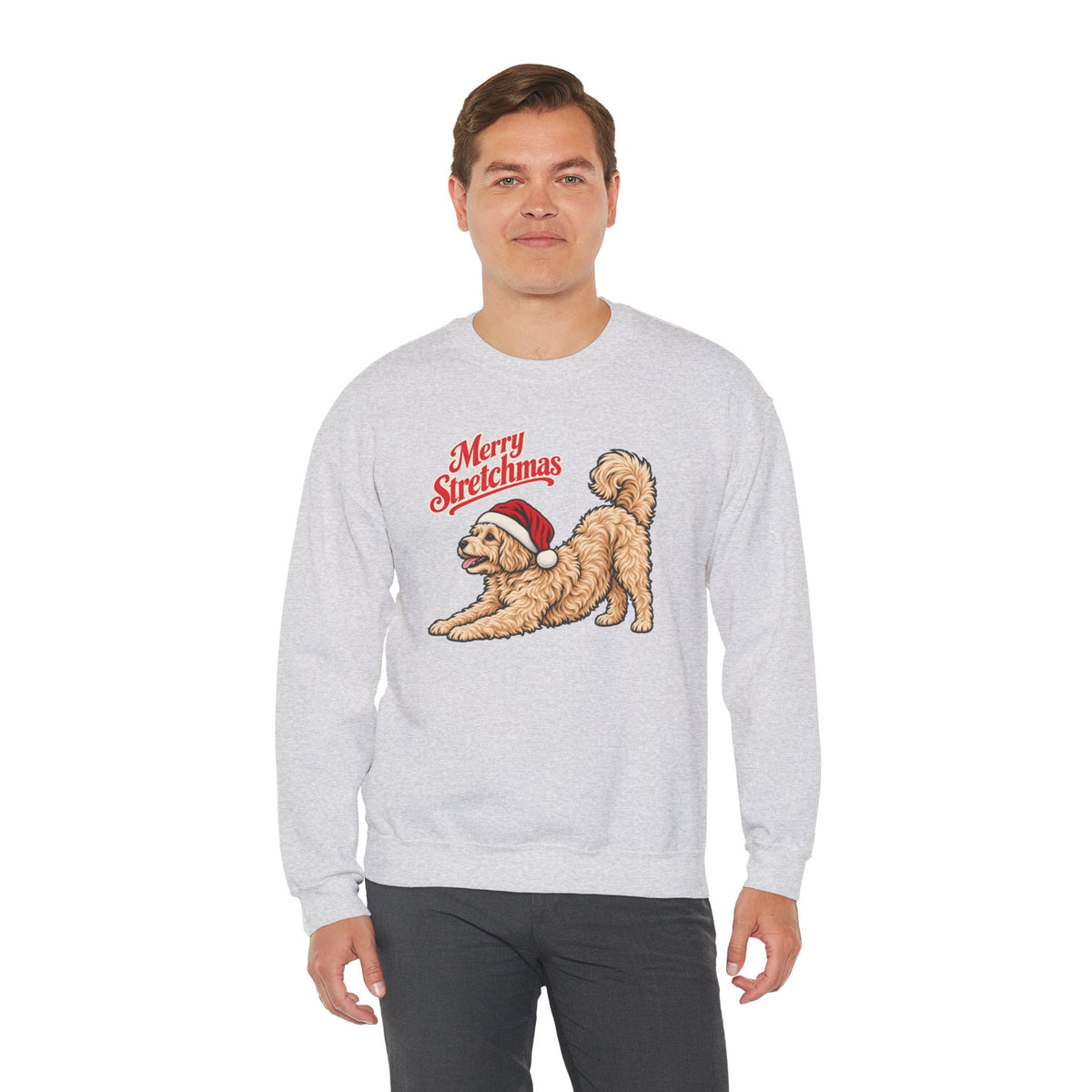 Maltipoo Christmas Sweatshirt | Merry Stretchmas