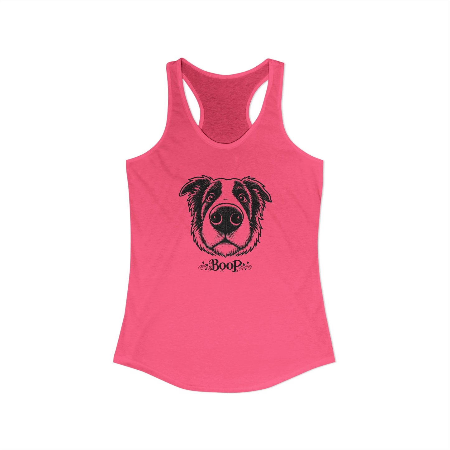 BOOP Border Collie - Women's Racerback Tanktop