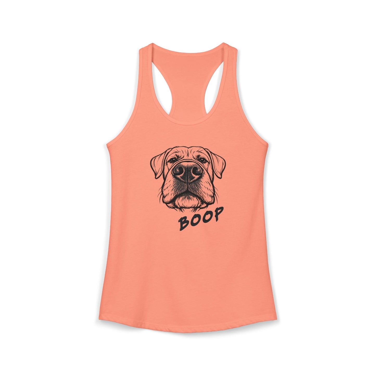 BOOP Classic - Cane Corso - Women's Racerback Tanktop (Natural Ears)