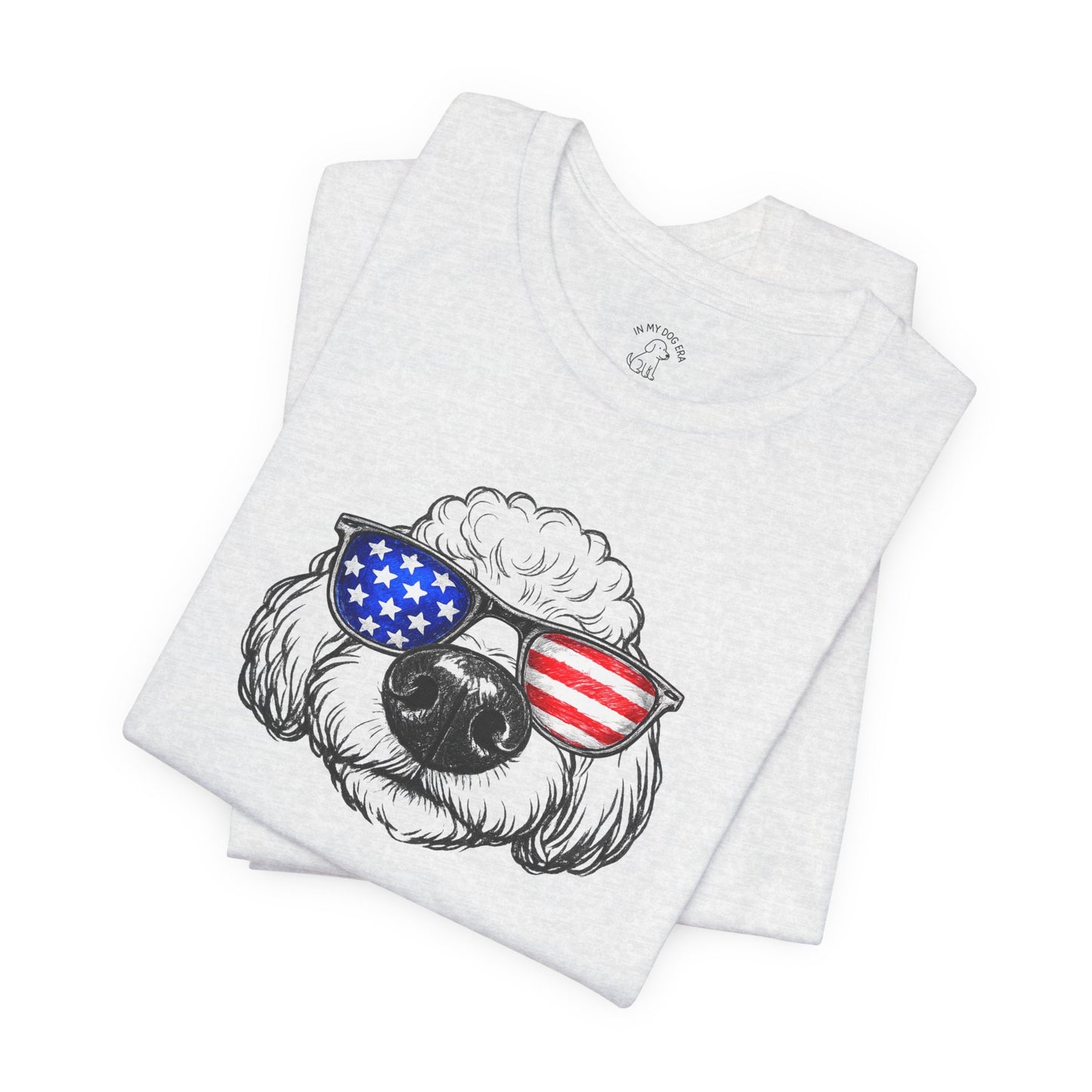 Red, White & BOOP Poodle T-Shirt