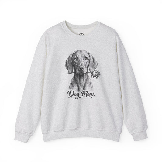 Vizsla Dog Mom Sweatshirt (Rose Collection)