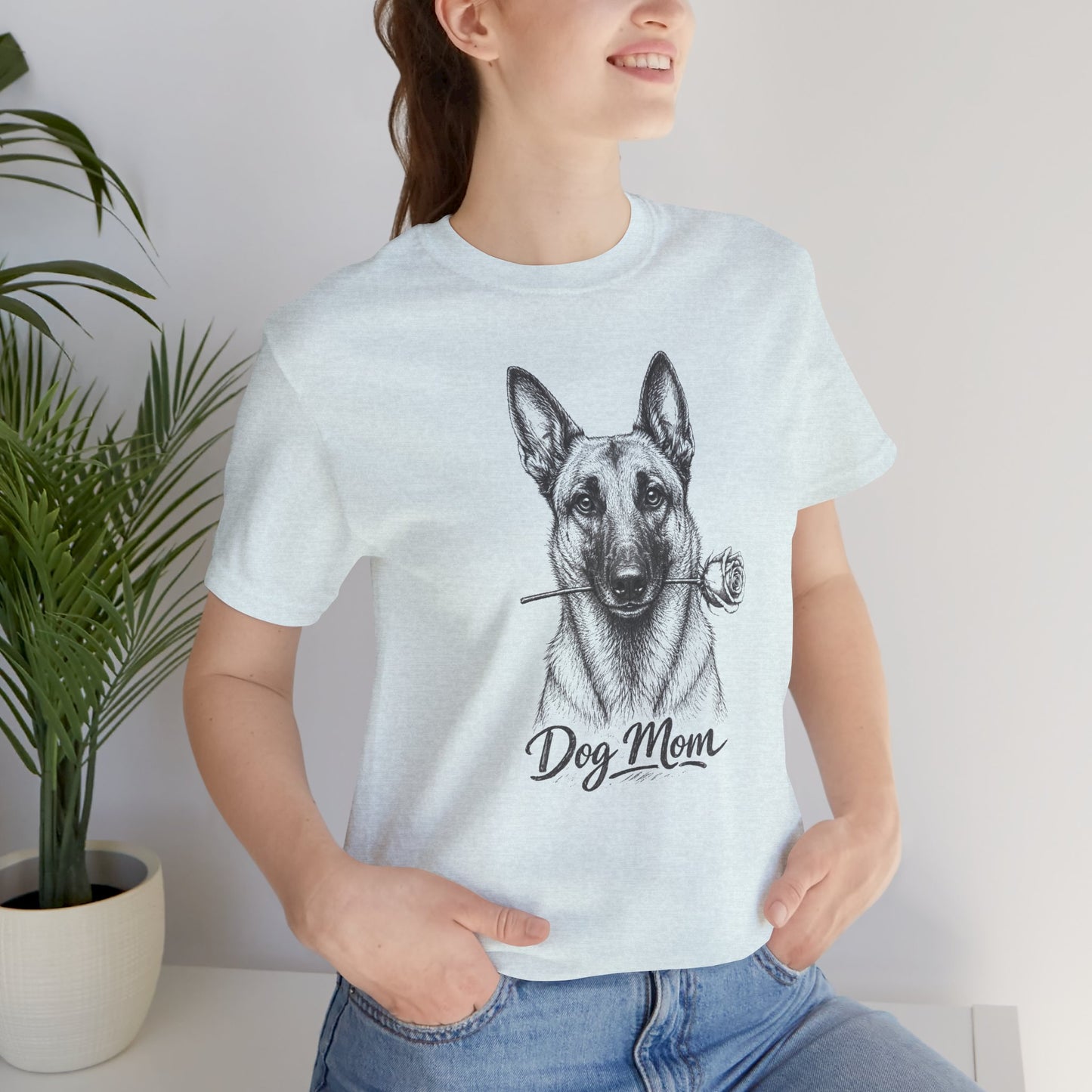 Belgian Malinois Dog Mom T-Shirt (Rose Collection)