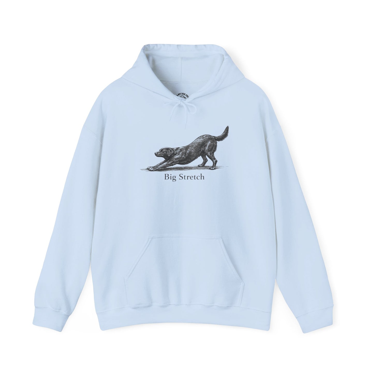 Big Stretch Black Labrador Retriever - Hoodie