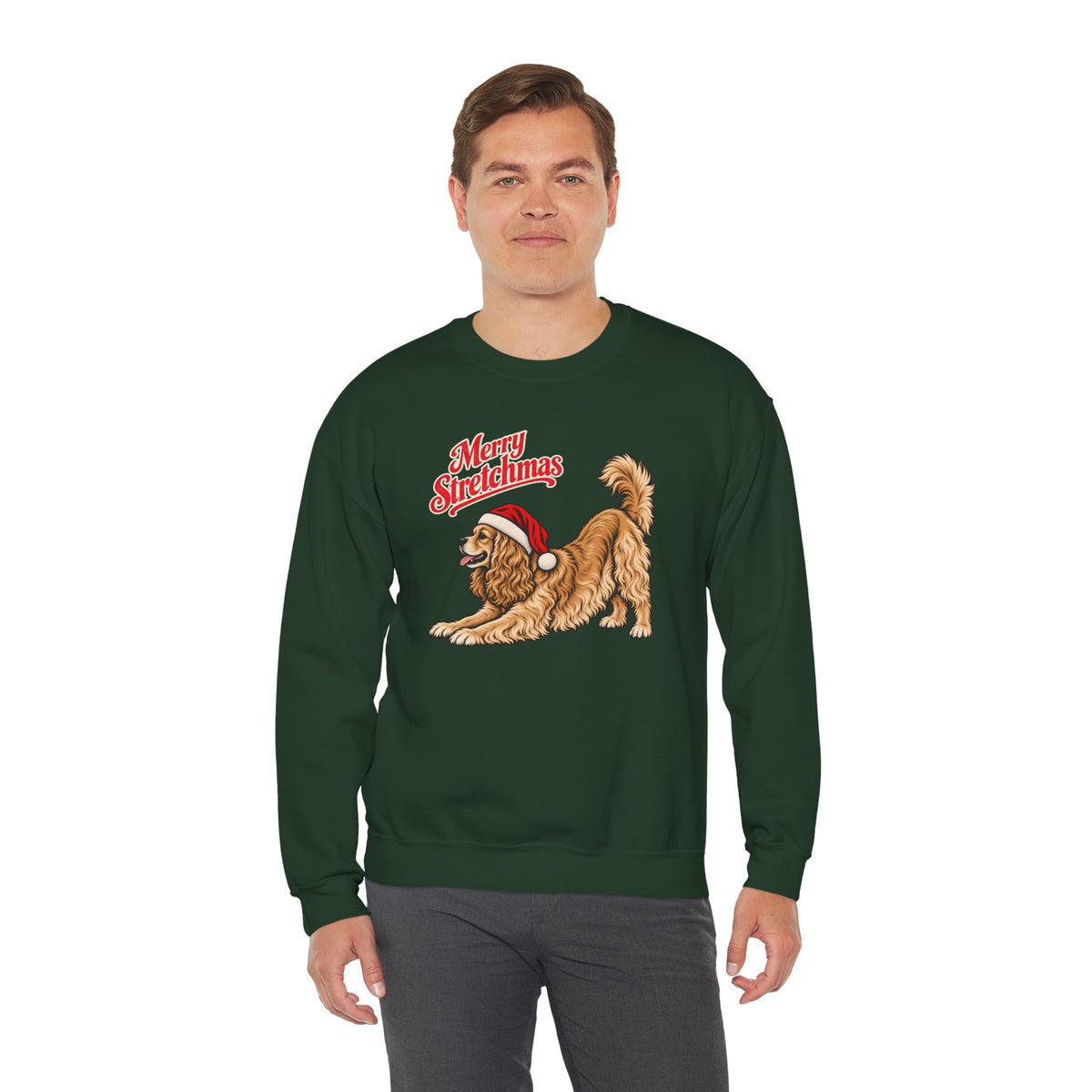 American Cocker Spaniel Christmas Sweatshirt | Merry Stretchmas