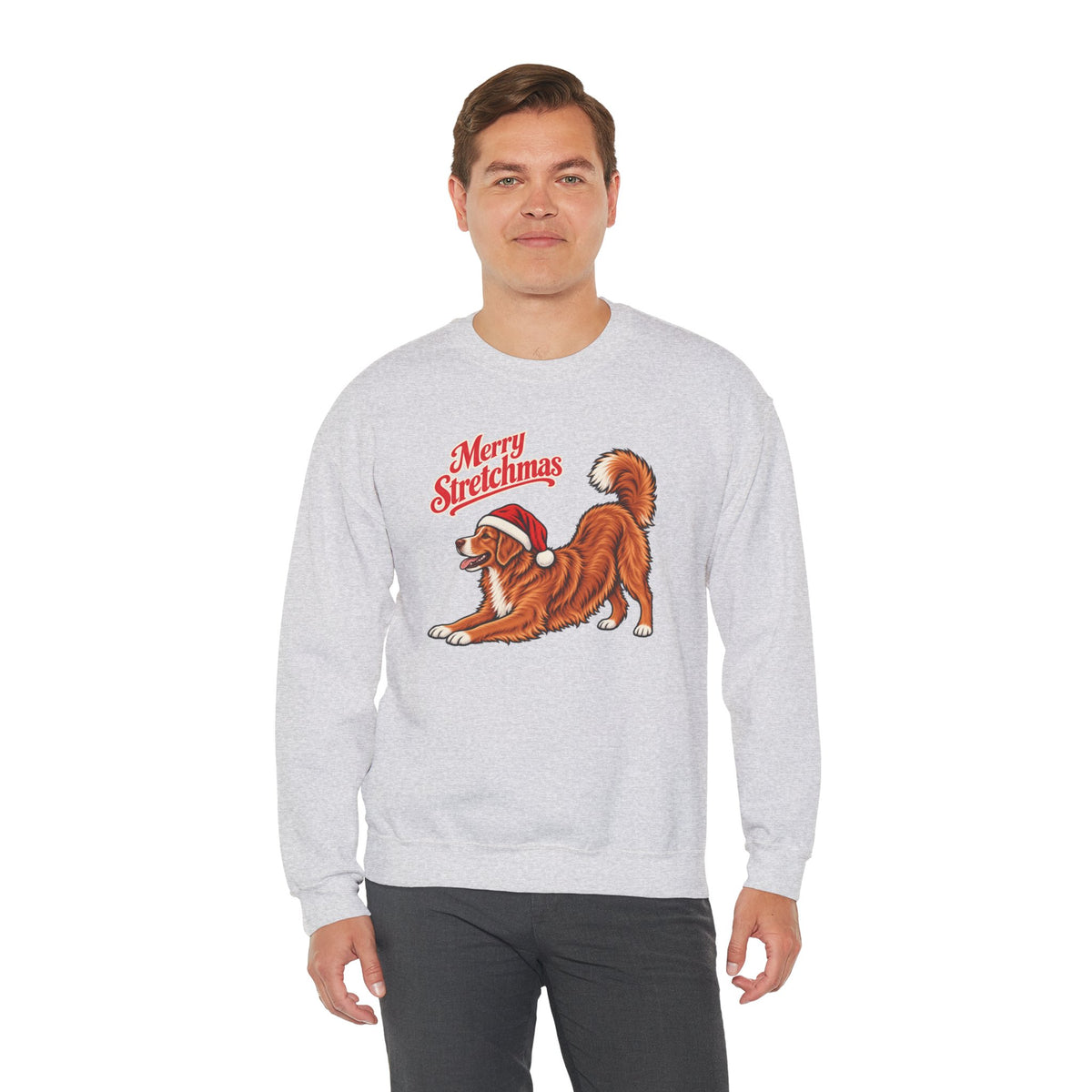 Nova Scotia Duck Tolling Retriever Christmas Sweatshirt | Merry Stretchmas