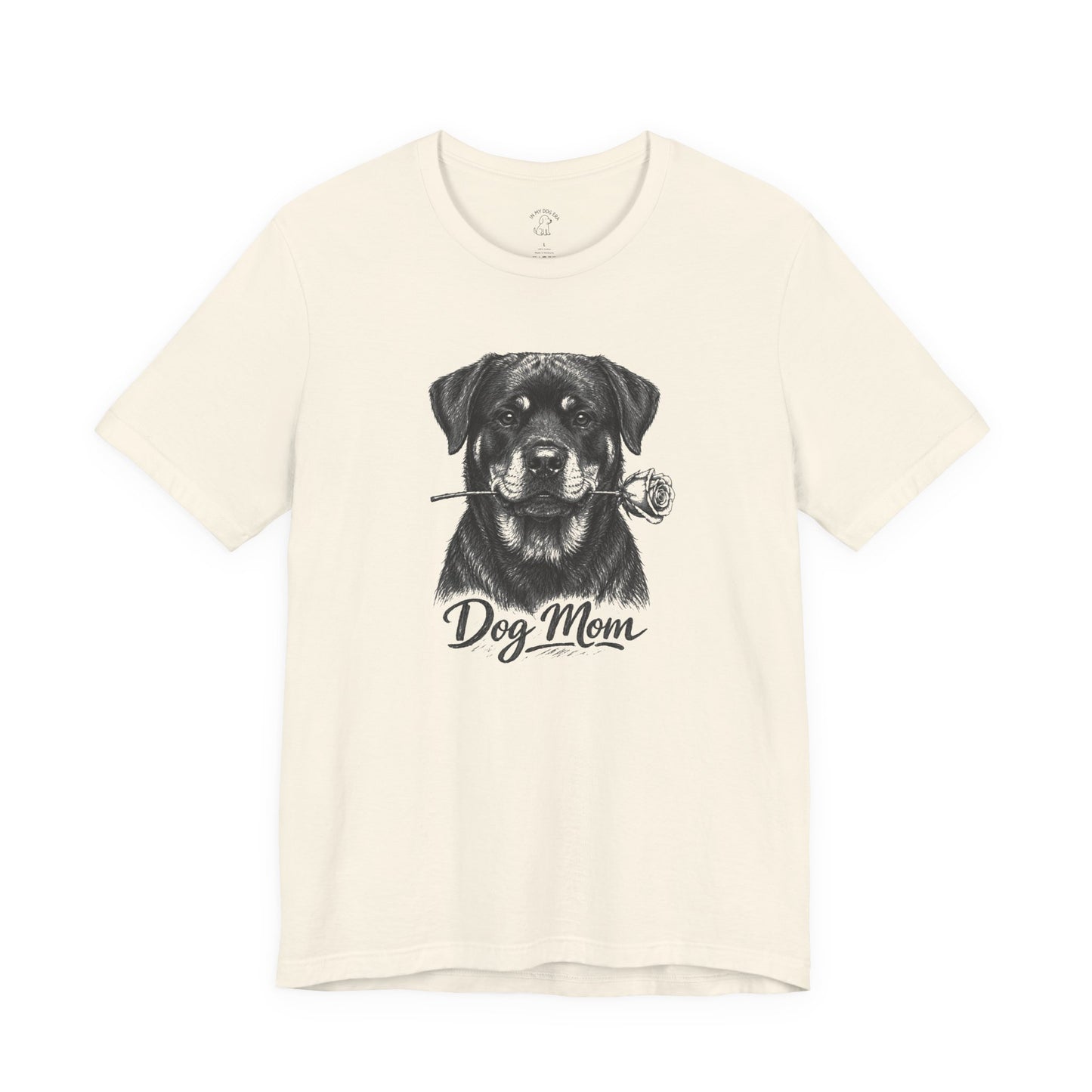 Rottweiler Dog Mom T-Shirt (Rose Collection)