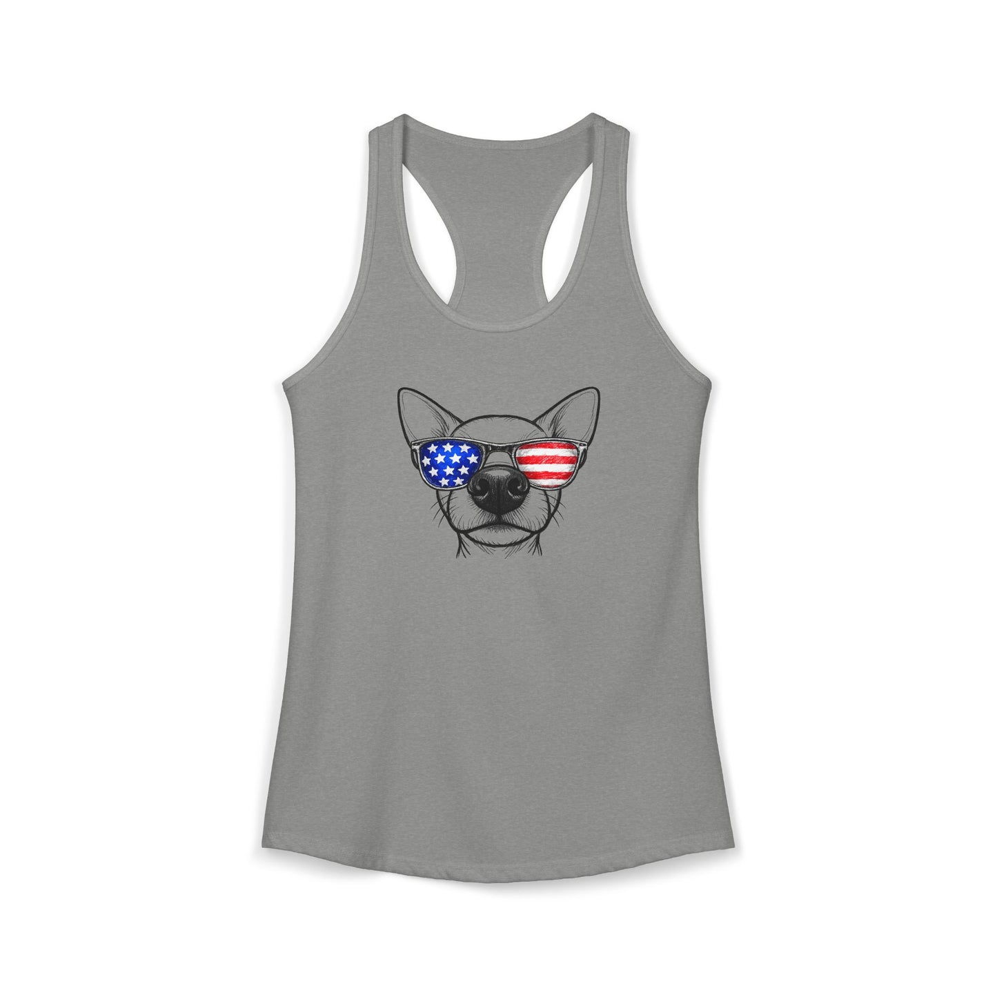 Red, White & BOOP Chihuahua - Women's Racerback Tanktop