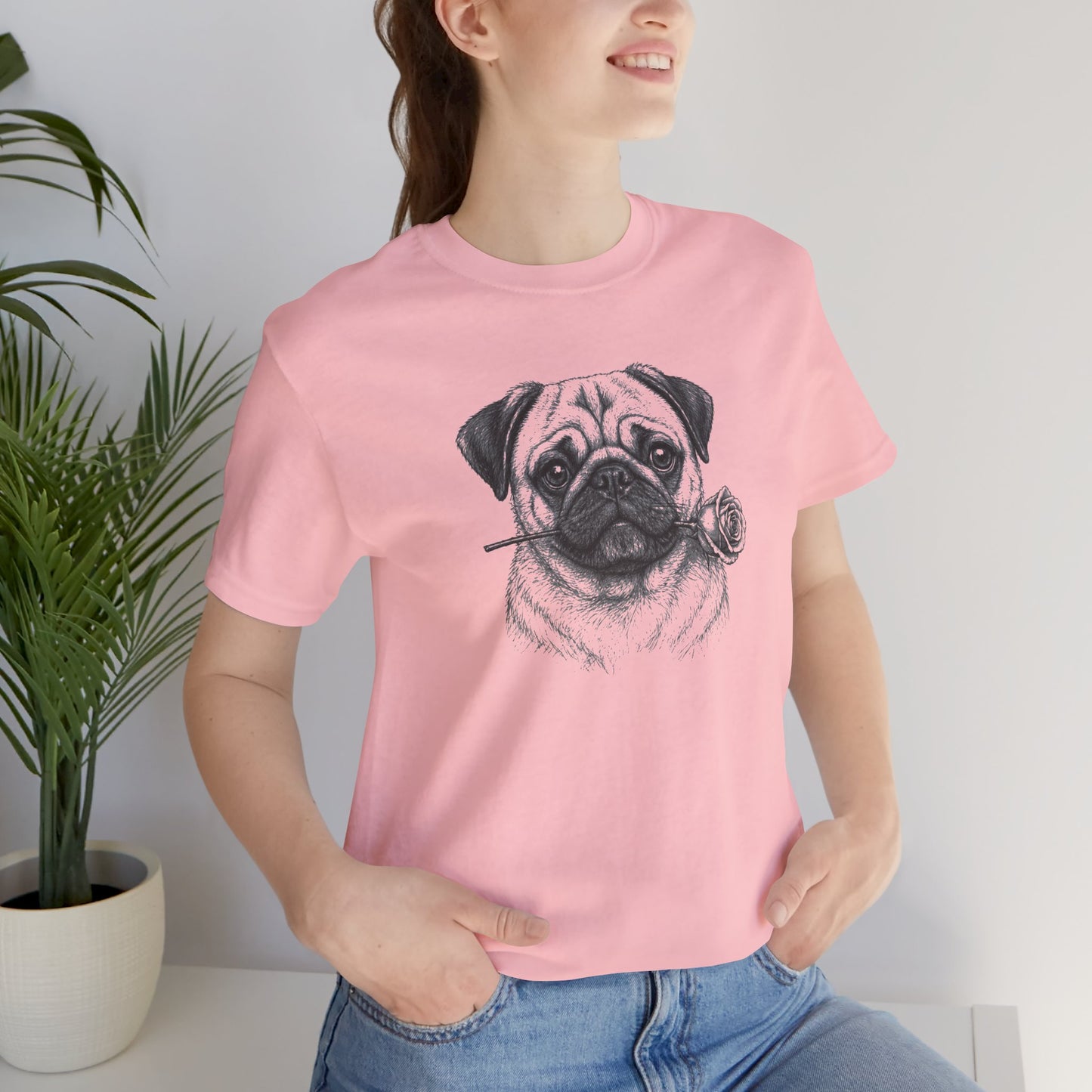 Pug Rose Collection T-Shirt