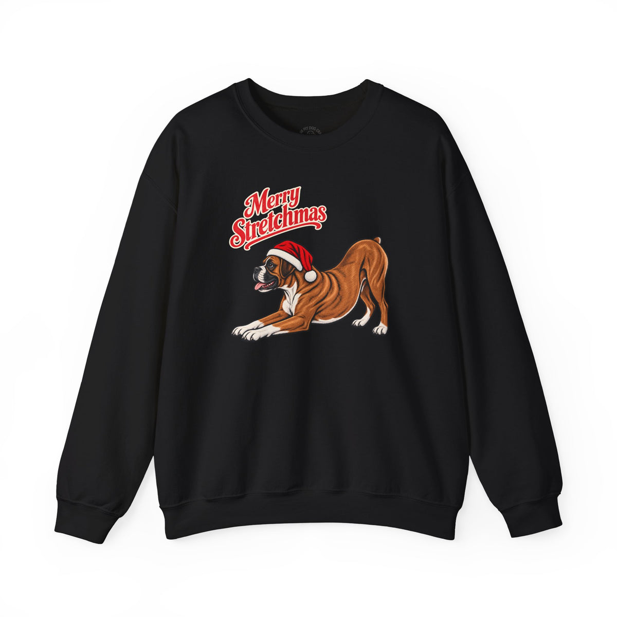 Boxer Christmas Sweatshirt | Merry Stretchmas