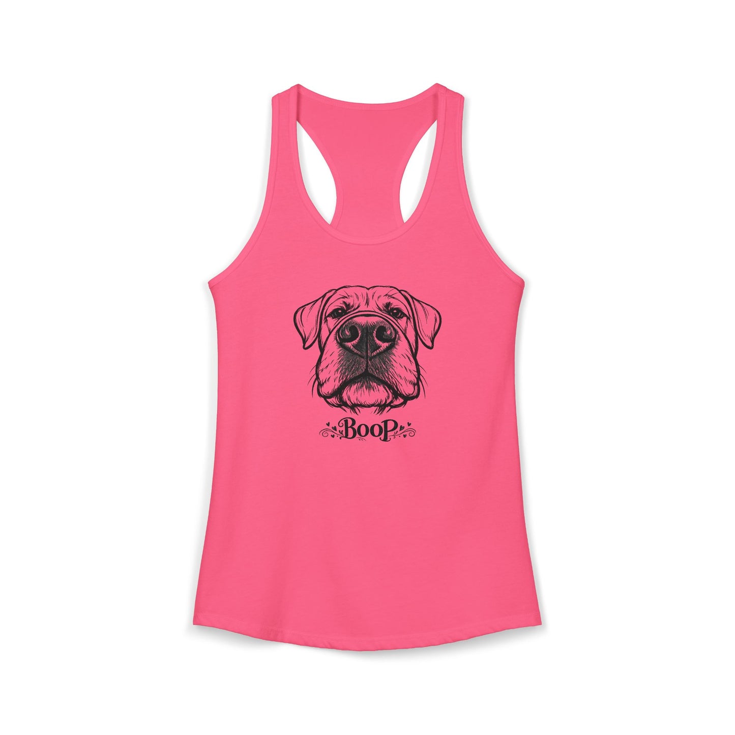 BOOP Cane Corso - Women's Racerback Tanktop (Natural Ears)