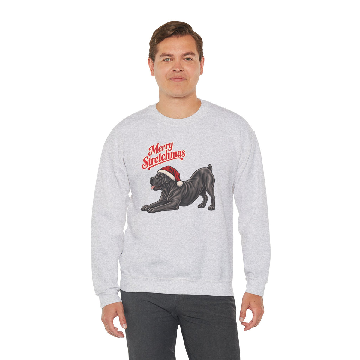 Cane Corso Christmas Sweatshirt | Merry Stretchmas (Docked Tail)