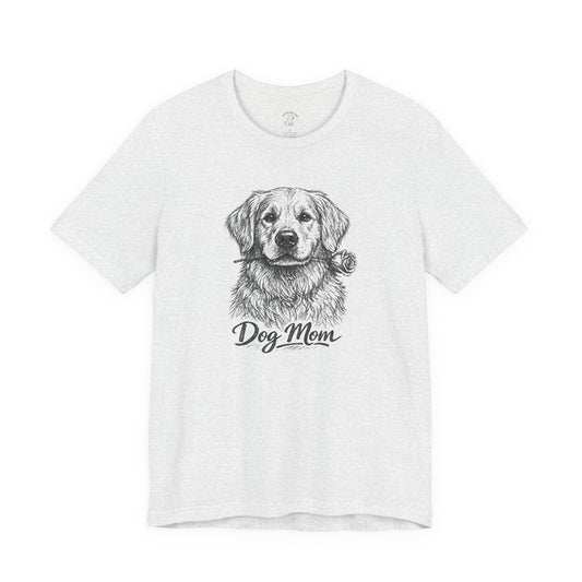 Golden Retriever Dog Mom T-Shirt (Rose Collection)