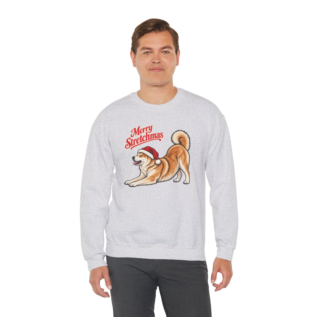 Akita Christmas Sweatshirt | Merry Stretchmas