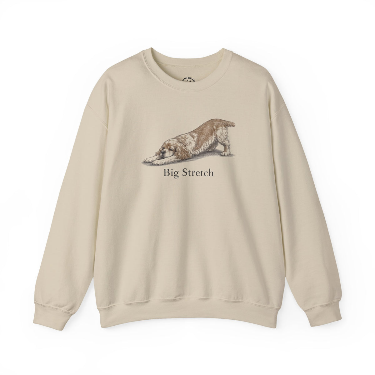 Big Stretch American Cocker Spaniel Sweatshirt (Docked Tail)