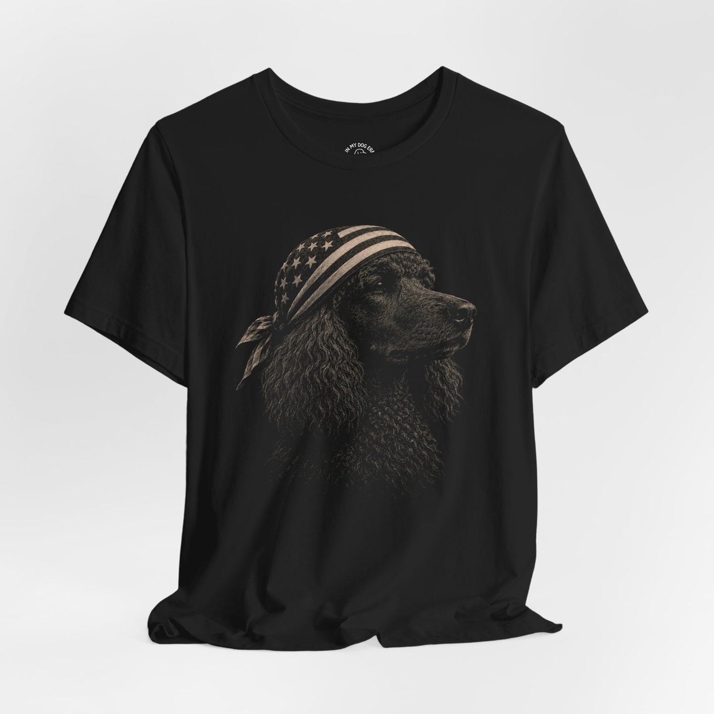 All-American Black Poodle T-Shirt