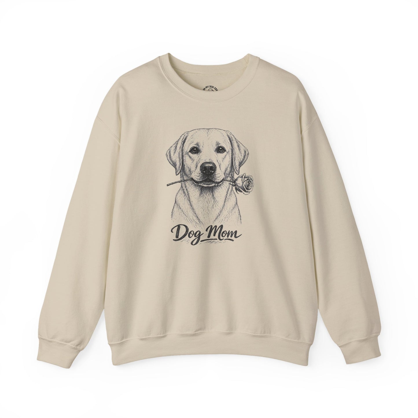 Yellow Labrador Retriever Dog Mom Sweatshirt (Rose Collection)