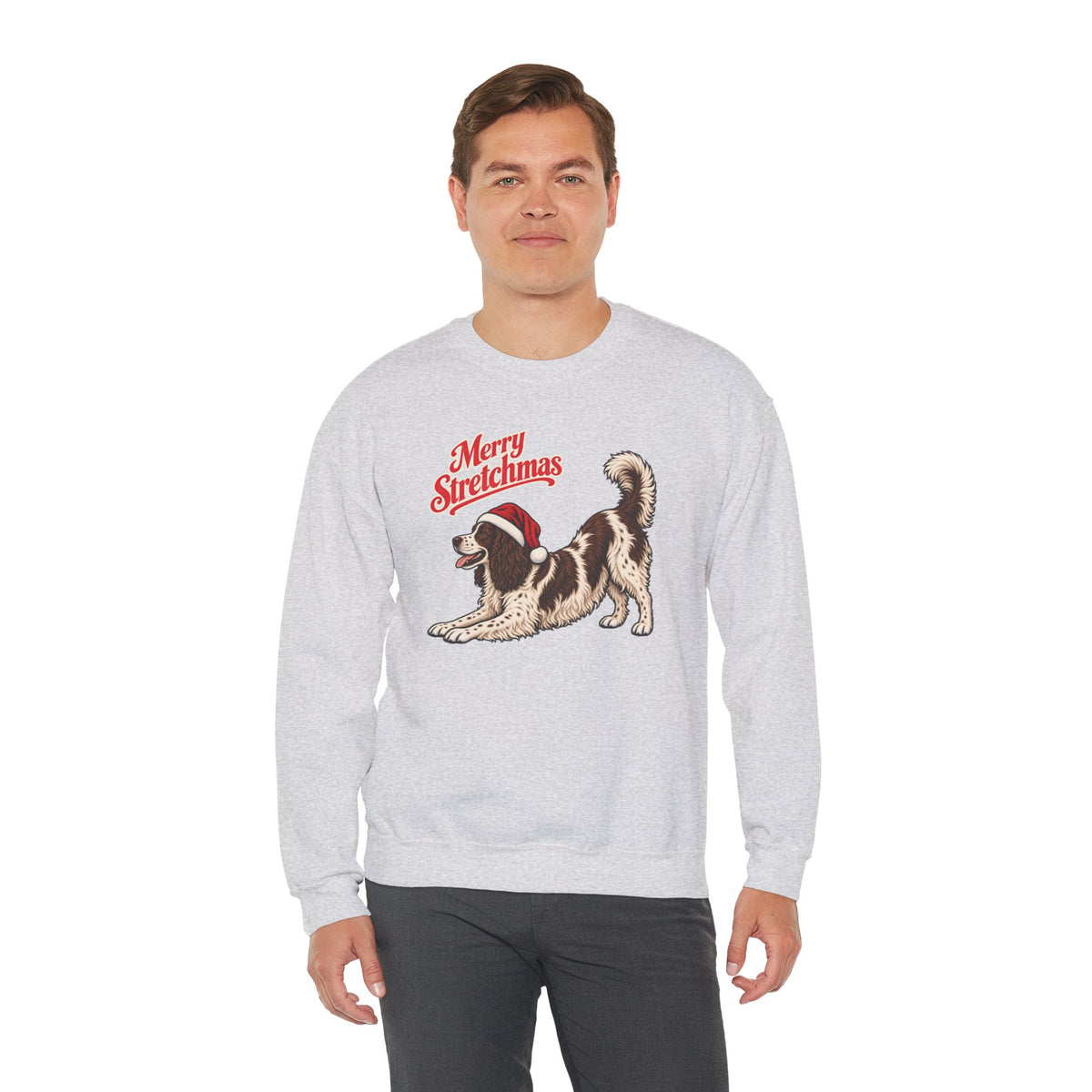 English Springer Spaniel Christmas Sweatshirt | Merry Stretchmas