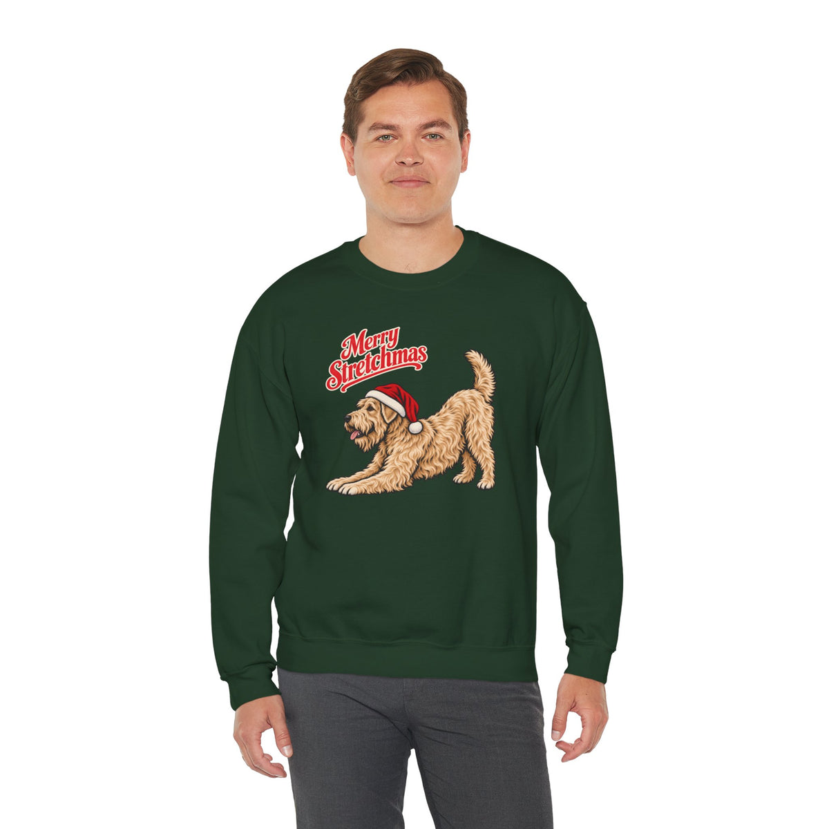 Wheaten Terrier Christmas Sweatshirt | Merry Stretchmas