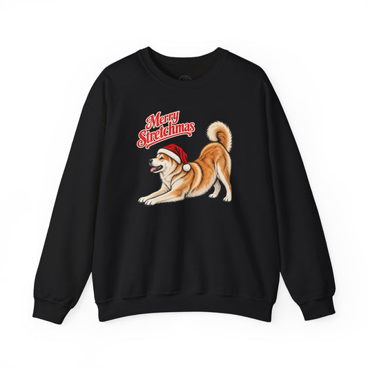 Akita Christmas Sweatshirt | Merry Stretchmas