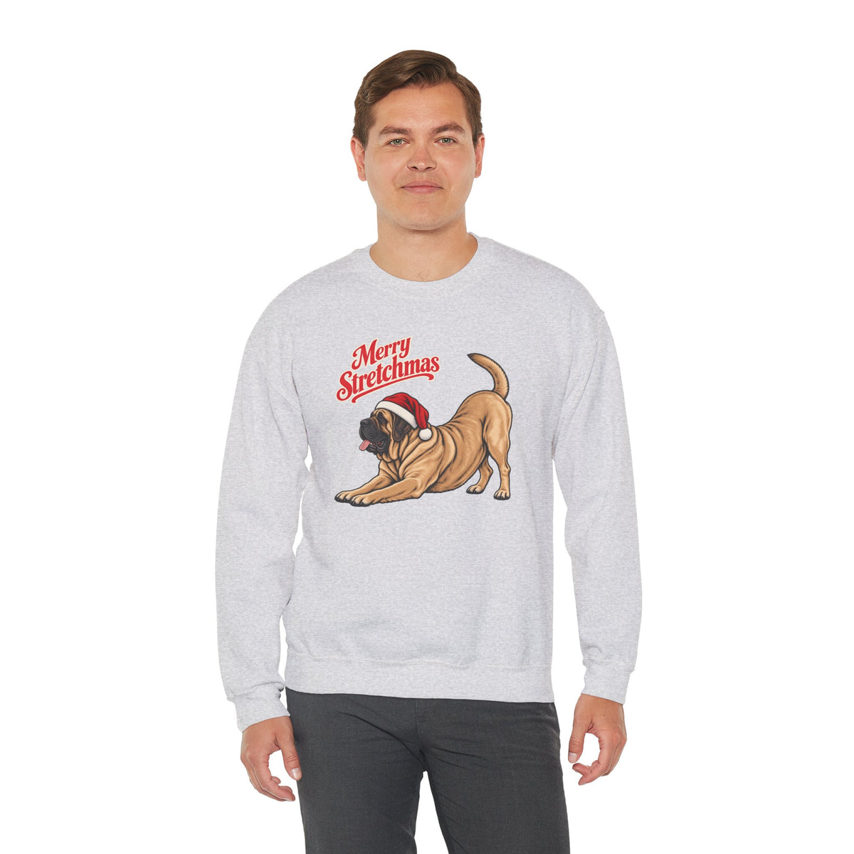 English Mastiff Christmas Sweatshirt | Merry Stretchmas