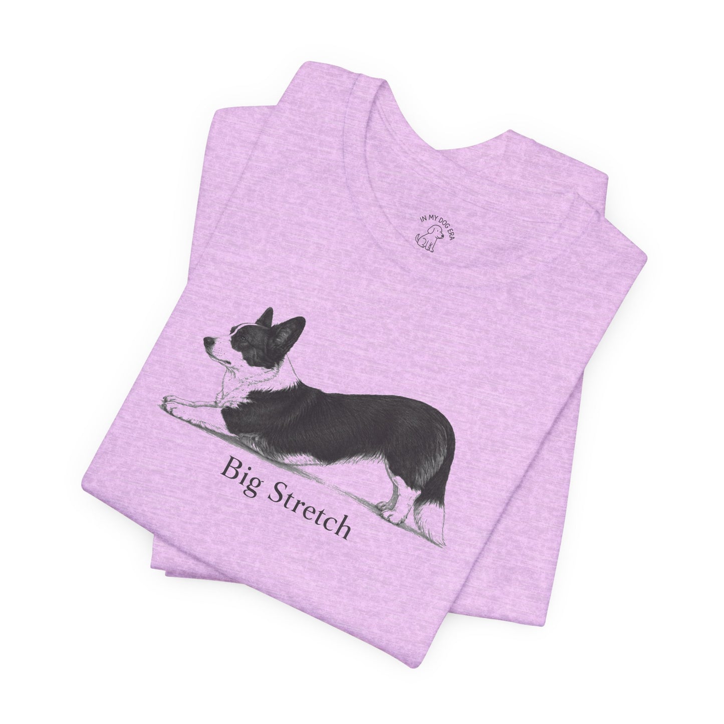 Big Stretch Corgi T-Shirt (Cardigan Welsh Corgi)