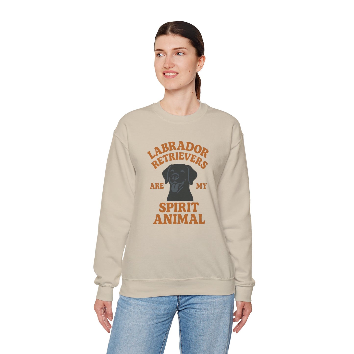 Black Lab Labrador Retrievers Are My Spirit Animal Sweatshirt