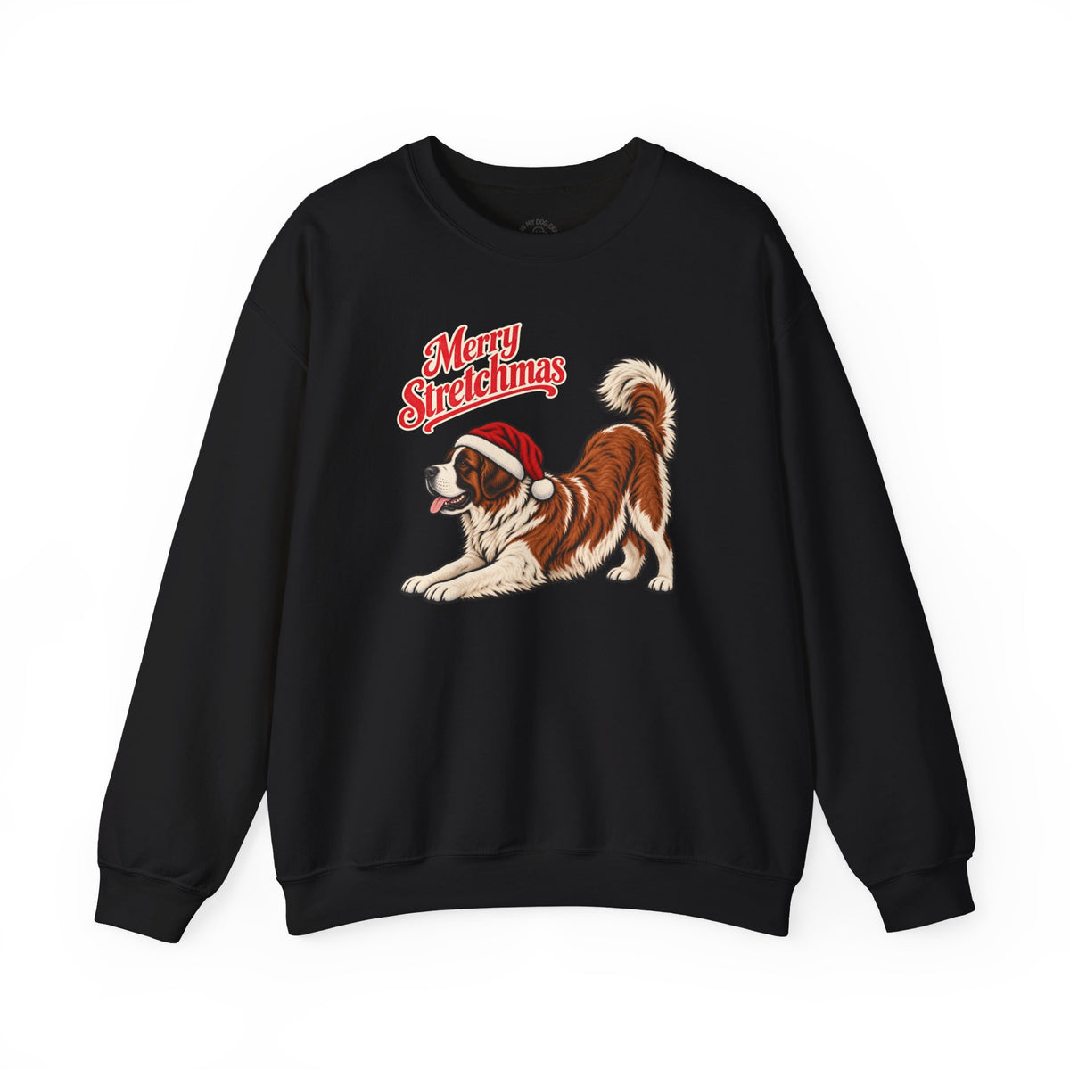 Saint Bernard Christmas Sweatshirt | Merry Stretchmas