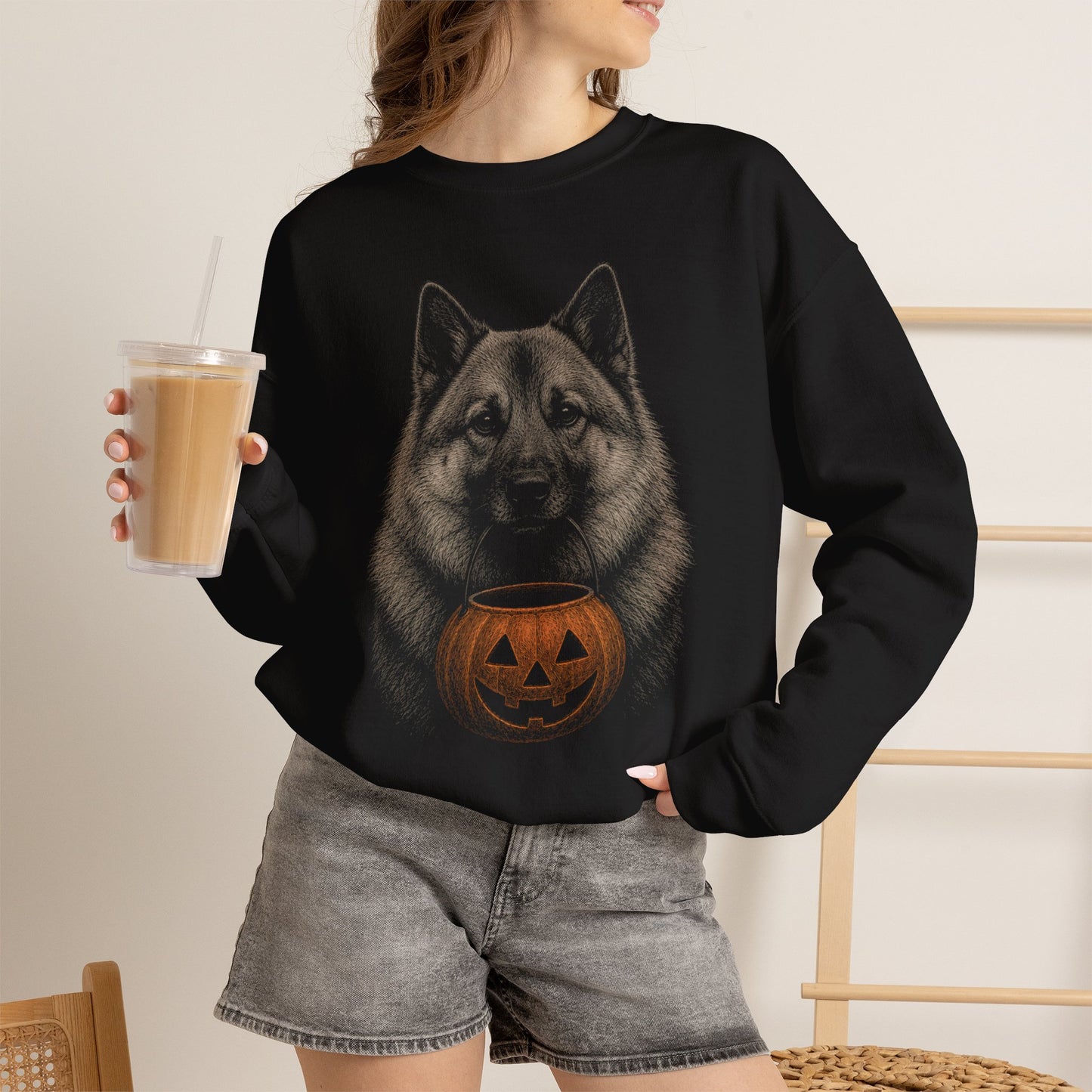 Norwegian Elkhound Halloween Sweatshirt – Boop or Treat
