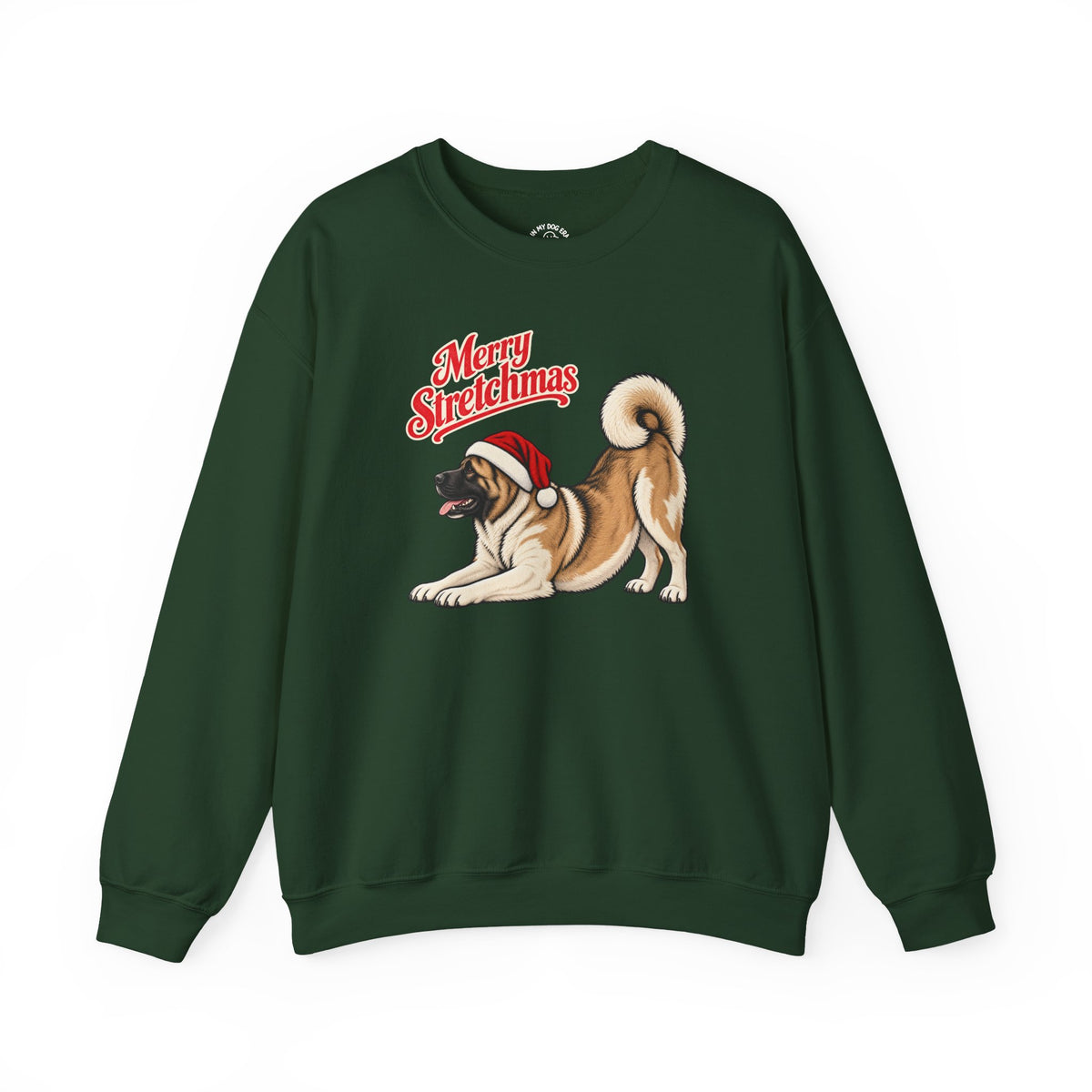 American Akita Christmas Sweatshirt | Merry Stretchmas