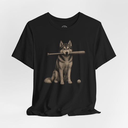 Bat Dog Husky T-Shirt