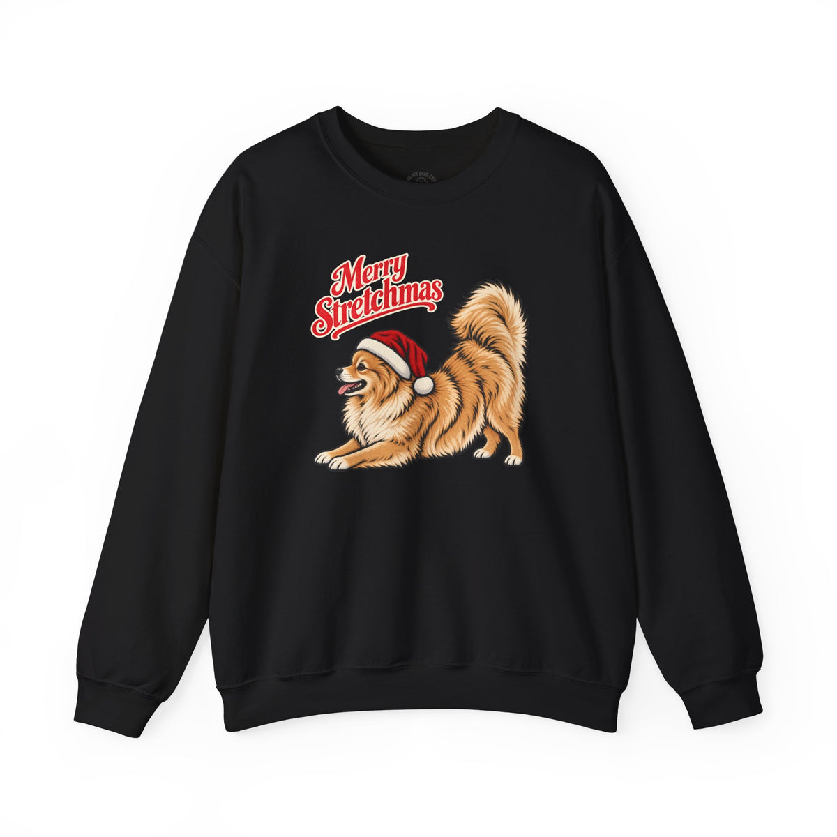 Pomeranian Christmas Sweatshirt | Merry Stretchmas